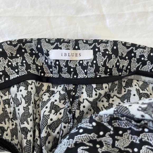 Cat Pattern Skinny Pants - Picture 5 of 8